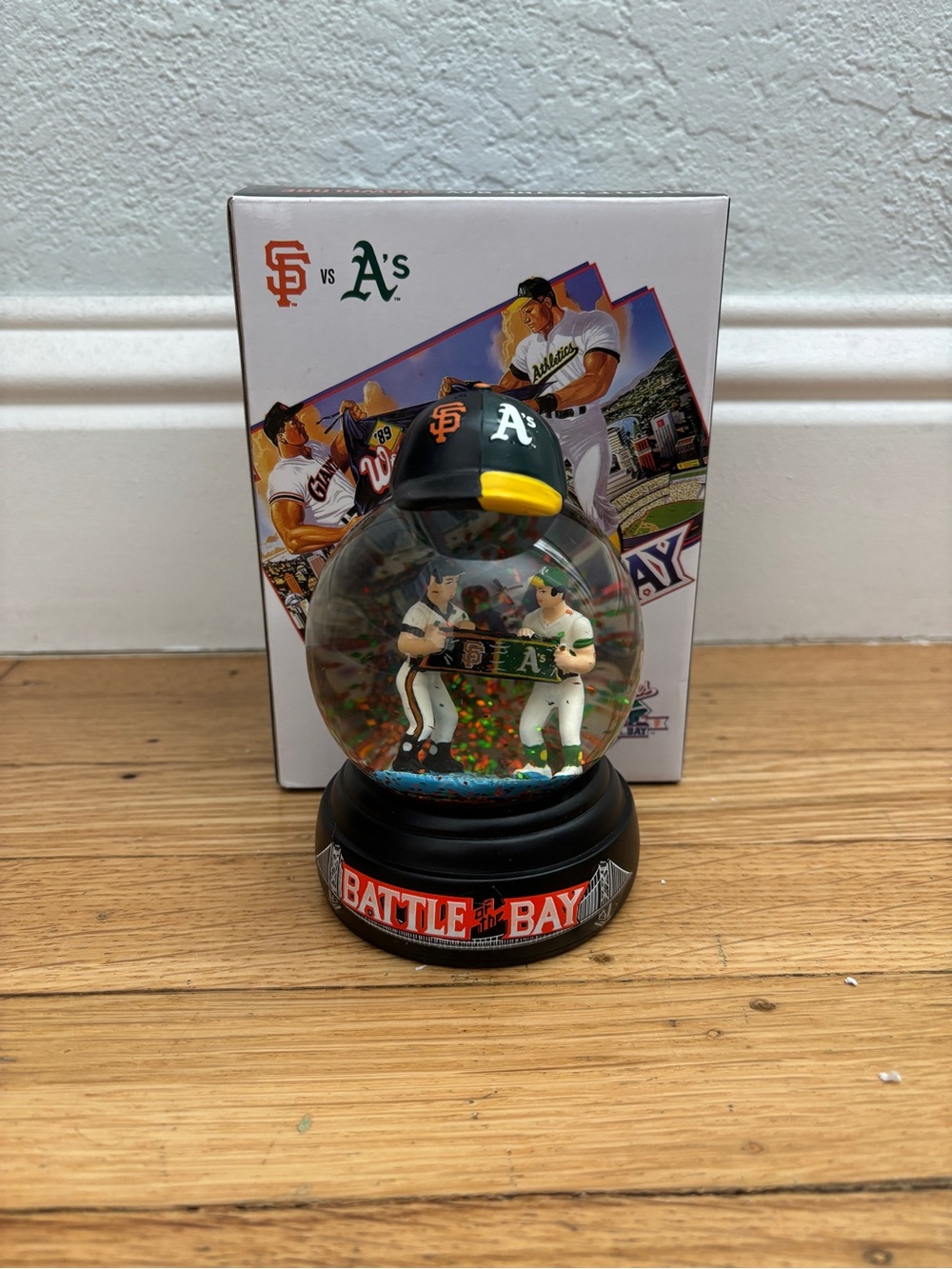 Oakland Athletics A’s San Francisco Giants Battle of the Bay Snow Globe 2019 SGA